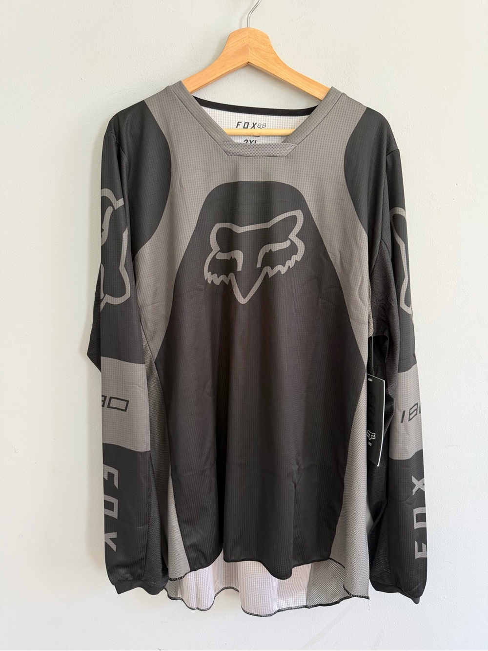 Fox Racing 180 LUX Off-Road Mx Motocross ATV Jersey Black Gray Men’s 2XL NWT